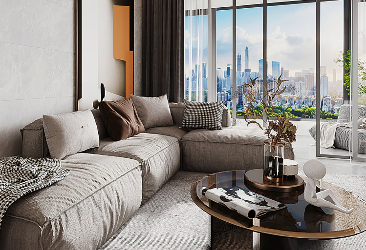 【夢居】102㎡現(xiàn)代無主燈設(shè)計(jì)，格調(diào)生活，盡在簡雅中。