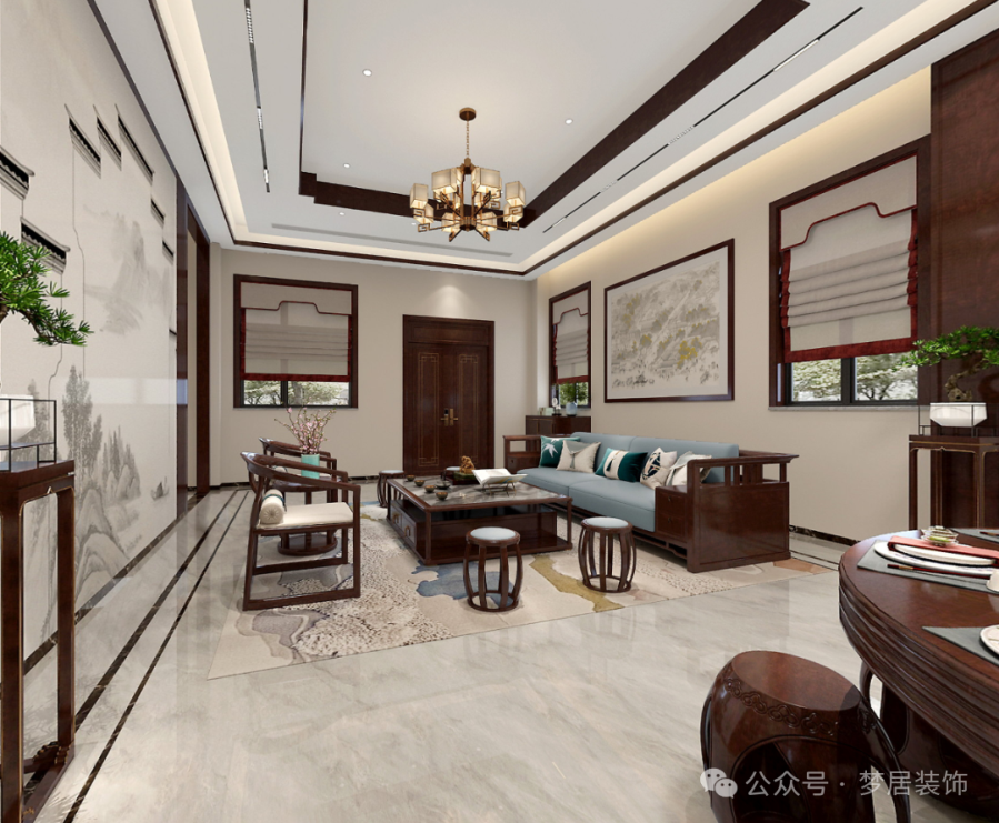 夢居&裝修設(shè)計 | 【典藏】450㎡別墅設(shè)計，現(xiàn)代藝術(shù)與東方蘊藏
