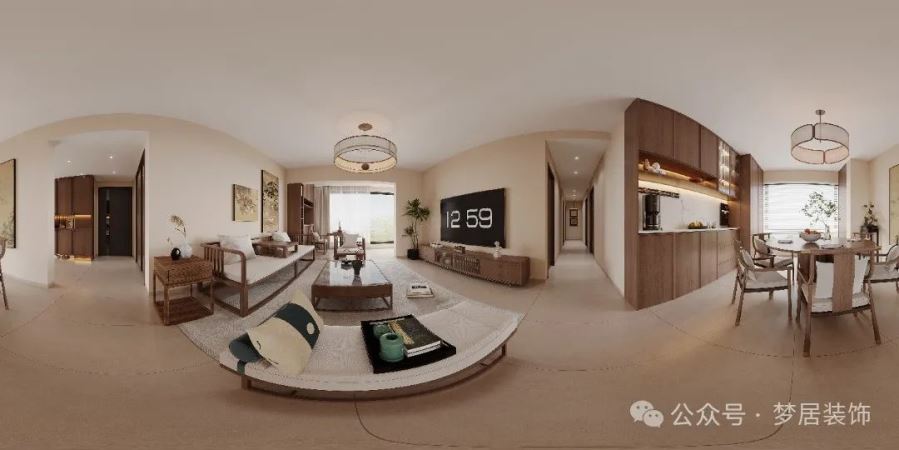 夢居&裝修設(shè)計 | 154㎡輕中式美居，時光作序，輕居生活。