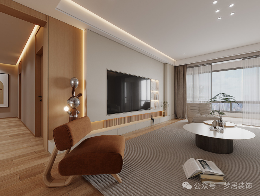 夢居&裝修設計 | 現代原木設計，打造240㎡溫暖宜居的家。