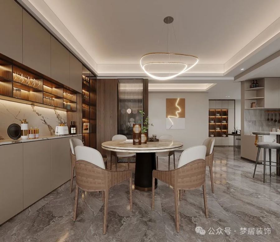 夢居&裝修設計 | 183㎡現代風格大宅，重塑都市理想生活范本，雕琢質感生活。